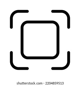Qr Code Icon Vector Symbol Design Illustration