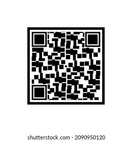 QR code icon, QR code vectorv sign symbol