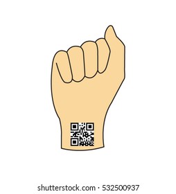 QR Code ID on wrist