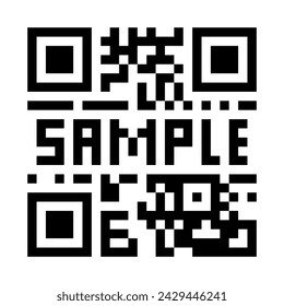 QR code isolated on white background