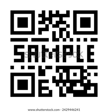 QR code isolated on white background