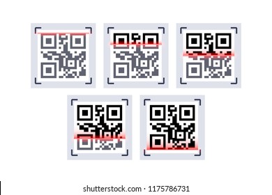 QR code laser scanning