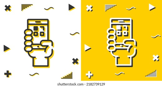 qr code line icon. Simple outline style.qr code linear sign. Vector illustration isolated on white background. Editable stroke EPS 10