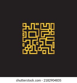 QR Code logo background vector illustration symbol design.