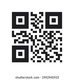 QR code matrix barcode label