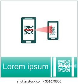 Qr code in mobile. 