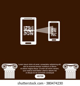 Qr code in mobile. 