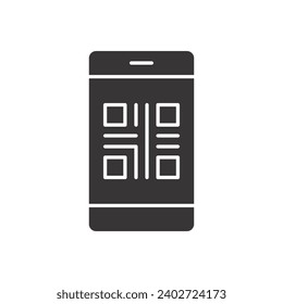 Qr Code Mobile Icon Sign Symbol