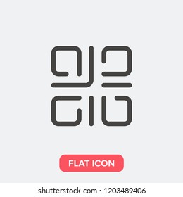 QR code modern simple flat vector illustration for web site or mobile app
