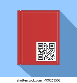 QR code on book