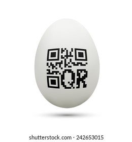 qr code on chicken egg