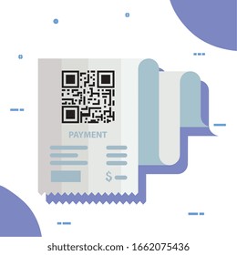 qr code paper and padlock design of technology scan information business price communication barcode digital and data theme Vector illustration
