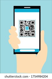 Qr-Code-Zahlung , Online-Shopping , bargeldloses Technologiekonzept