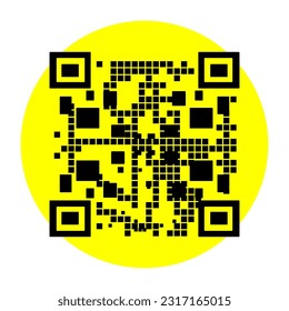 Pago de código QR, compra en línea, concepto de tecnología sin efectivo. pasos de exploración de código QR en smartphone, plantilla de infografía de código de respuesta, ilustración de vector de icono.