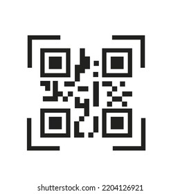 Código Qr para productos, tiendas, etc. Ilustración vectorial
