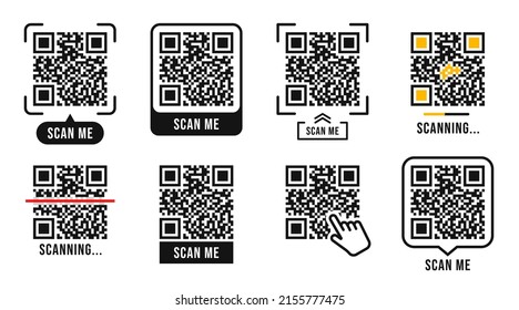 Qr Code Quick Response Code Qr Stock Vector (Royalty Free) 2155777475 ...