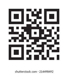 QR code (Quick Response Code). Vector illustration