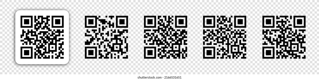 QR code sample for scanning in vector format