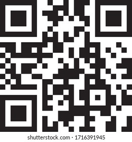 QR code scan abstract vector symbol for digital mobile identification and security for web business