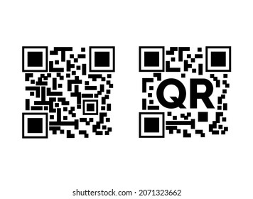 QR code to scan, barcode icon isolated.