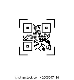 QR code scan icon. Technologies