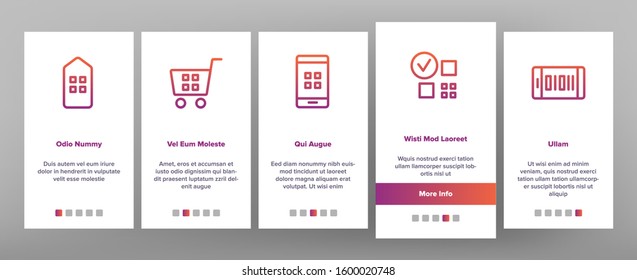 Qr Code Scan Onboarding Mobile App Page Screen Vector