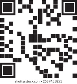 QR code scan for phone. QR code for mobile app, payment and phone. Vector illustration