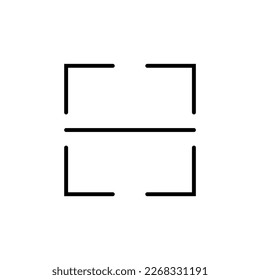QR code scanner icon. Barcode scanning. Vector illustration isolated on white background.