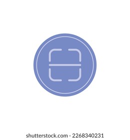 QR code scanner icon. Barcode scanning. Vector illustration isolated on white background.