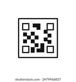 QR Code Scanner Icon Ideal for Digital Payments