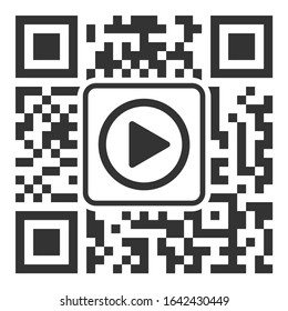 QR code scanner or reader flat vector icon for apps and websites, fa-code