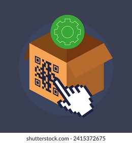 QR Code. Scanning qr code, barcode with smartphone. Contactless payment. Can use for, landing page, template, ui, web, mobile app, banner, flyer. Scan me. Qr Verification Concept. Vector illustration