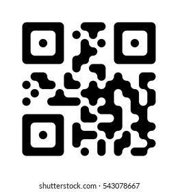 Qr code scanning icon . Vector illustration