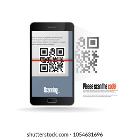 QR code scanning with mobile phone realistic