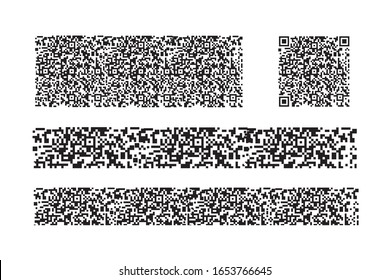 QR code for scanning smartphones on a white background. Qr code scan information icon. Barcodes isolated on white background.