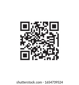 QR code for scanning smartphones on a white background. Qr code scan information icon. Barcodes isolated on white background.