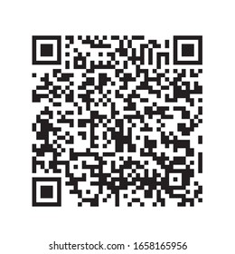 QR code for scanning smartphones on a white background. Qr code scan information icon. Barcodes isolated on white background.