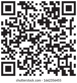 QR code for scanning smartphones on a white background. Qr code scan information icon. Barcodes isolated on white background.