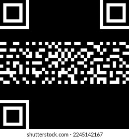 QR-Code zum Scannen von Smartphones auf weißem Hintergrund. Qr-Code-Scan-Informationen Symbol. Barcodes einzeln auf weißem Hintergrund.