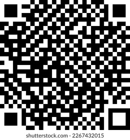 QR code for scanning smartphones on a white background. Qr code scan information icon. Barcodes isolated on white background.