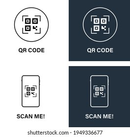 QR Code Simple Icon To Use