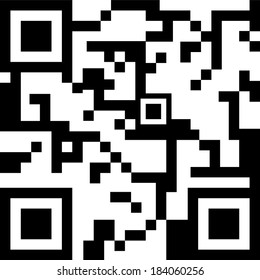 QR code for smart phone. Vector illustration