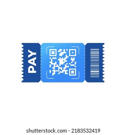 QR code for smartphone. Inscription scan me with smartphone icon. Qr code for payment. Vector illustration