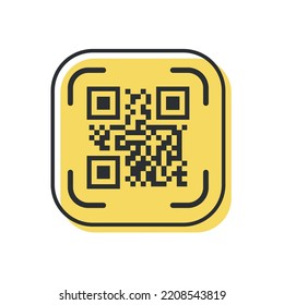 QR code for smartphone. Inscription scan me with smartphone icon. Qr code for payment. Vector.