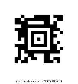 QR code. For smartphone scanning. Practical and modern payment methods. Isolated on a blank, editable and changeable background.