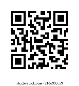 Qr code. Square icon. Black qr code isolated on white background. Qrcode for scan product, app mobile phones or computers. Scanner coding line. Abstract coded information. Сuar code scanning. Vector