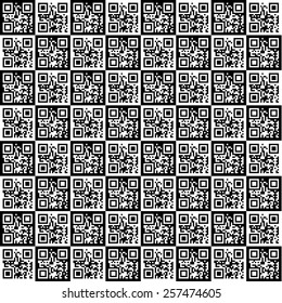 QR code squares pattern