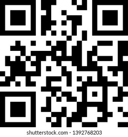 Qr code template. Generated from standard words that are Sed vehicula. Vector illustration.