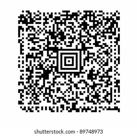 a QR code vector with attention to realistic detail such as uniform black modules and exact alignments. VECTOR.