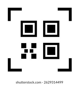 Qr code vector. Hand scanning Qr code with smartphone illustration. Barcodes with text scan me. Marketing and electronic commerce. Poster or banner for website. Flat vector